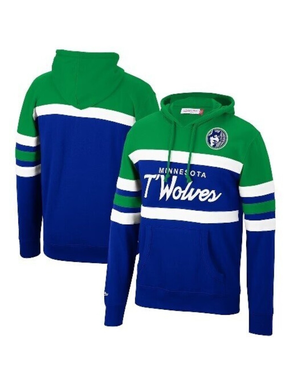 Mitchell & Ness Minnesota Timberwolves Hoodie Sweatshirt Mens Small Women Medium